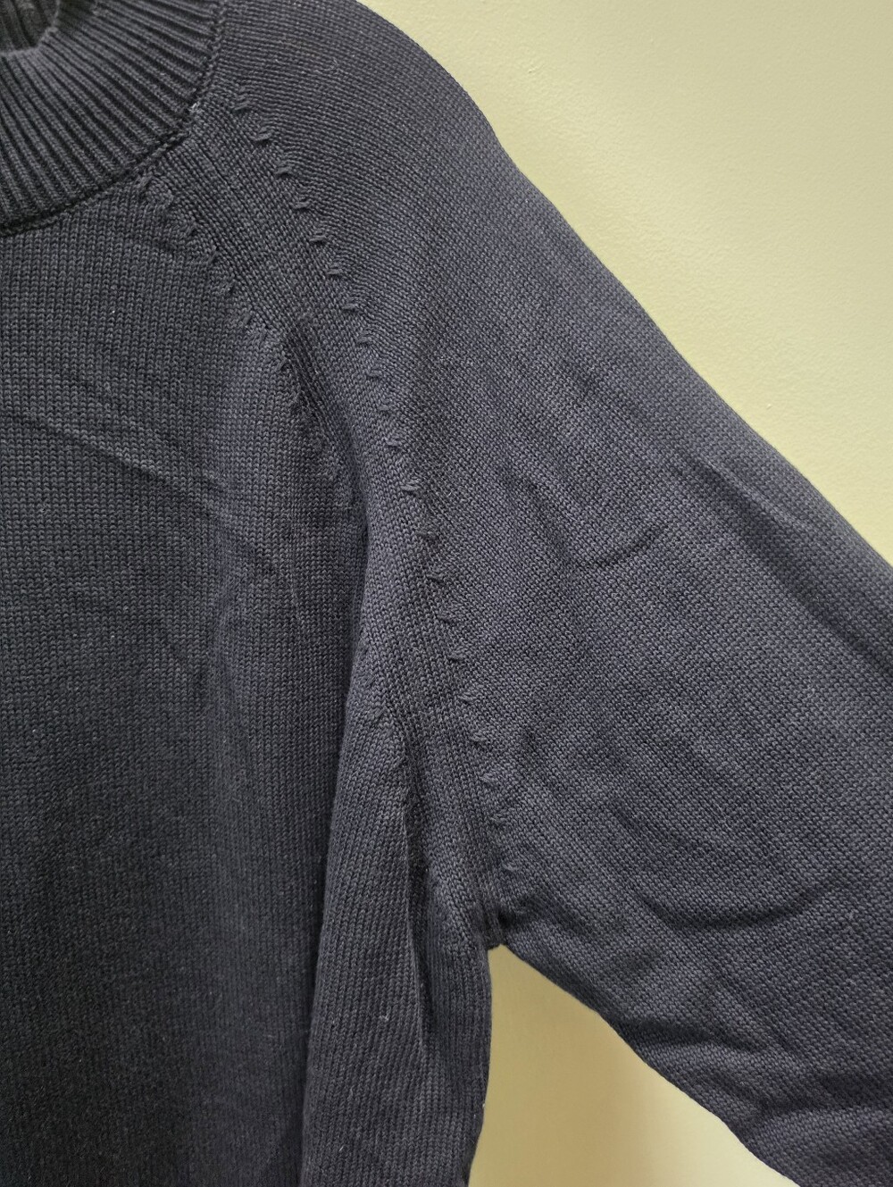 Quince NEW Organic Cotton Mock Neck XL Sweater Oversized Pullover Black Minimal - Picture 5 of 14